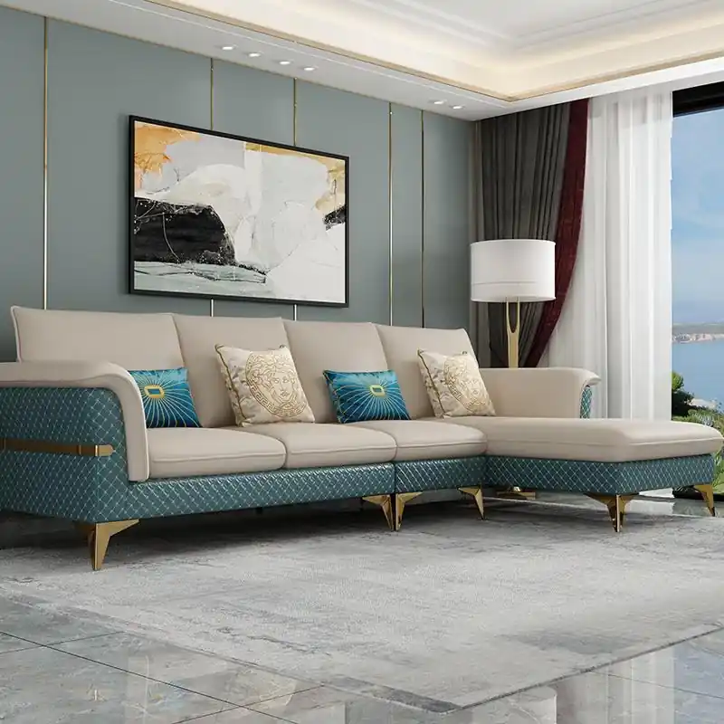 Bestseller Design Ecksofa L-form Modern Sofas Ledersofa Couch Wohnlandschaft Modernes Sofa