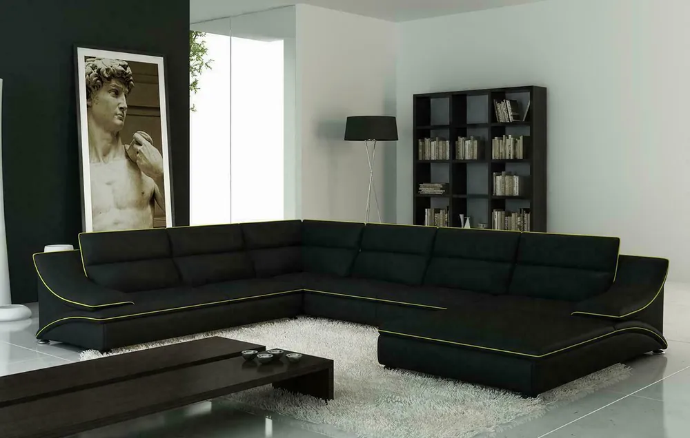 Design XXL Big Ecken Polster Eck Sofa Couch Leder Sofas Garnitur Preis Gesenkt