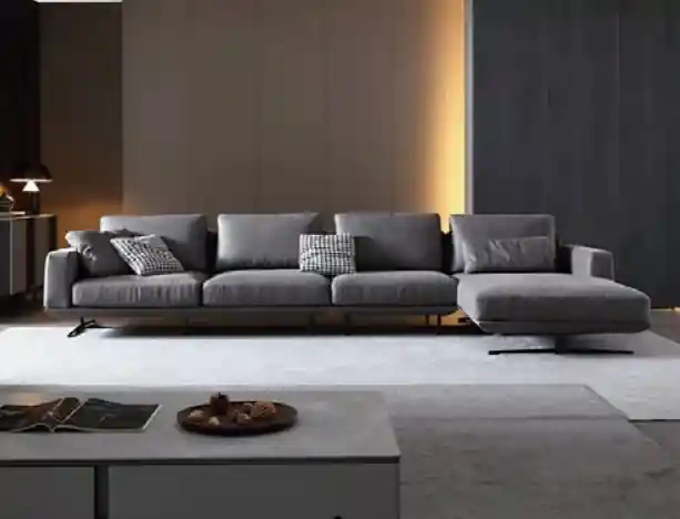 Designer Ledersofa Ecksofa Polster Eck Couch Deko Sitz Eck L Form Garnitur Neu Im Sortiment