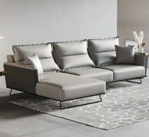 Jetzt Kaufen Designer Ledersofa Ecksofa Polster Eck Couch Sitz Eck L Form Garnitur Sofa